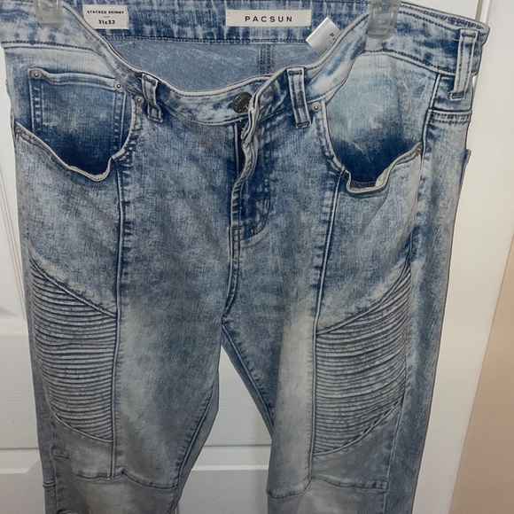 Pacsun Stacked Skinny Jeans 31x32 - Picture 2 of 6